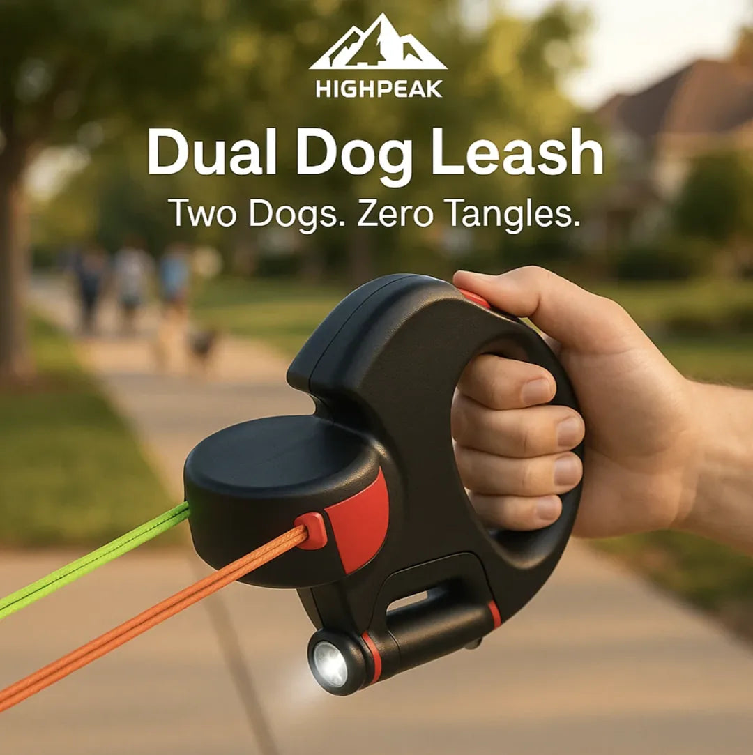 Dual Retractable Dog Leash