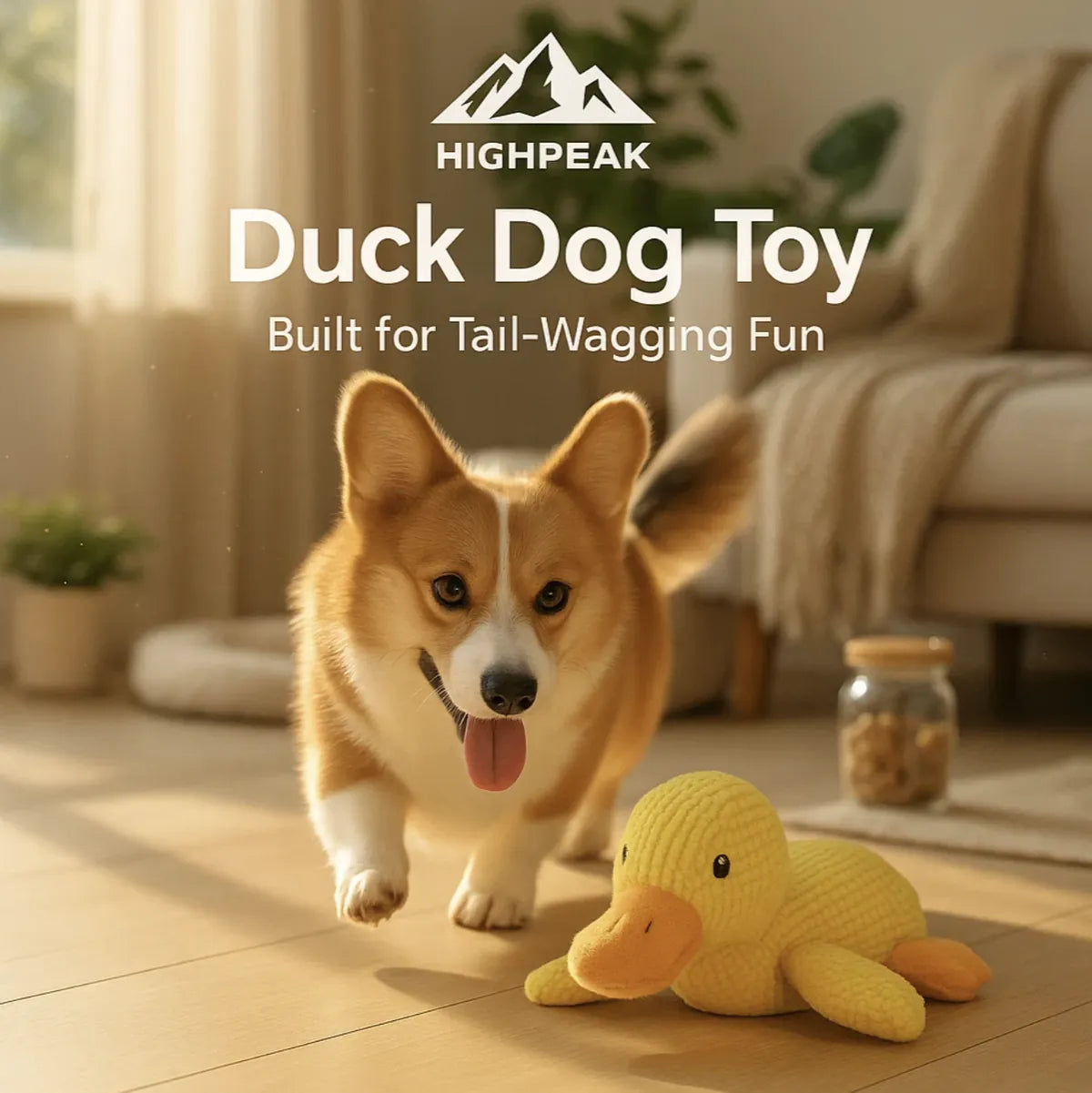Duck Plush Dog Toy