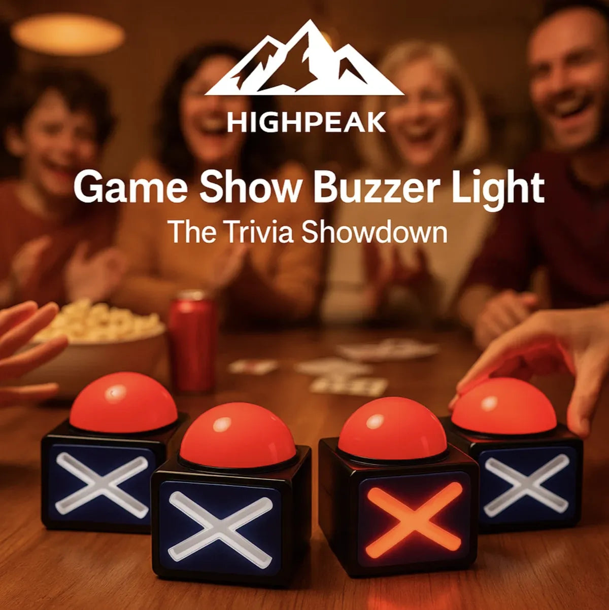HighPeak Game Show Buzzer Light Sound Light Trivia Buzzer For Fun highpeak-game-show-buzzer-light-sound-light-trivia-buzzer-for-fun