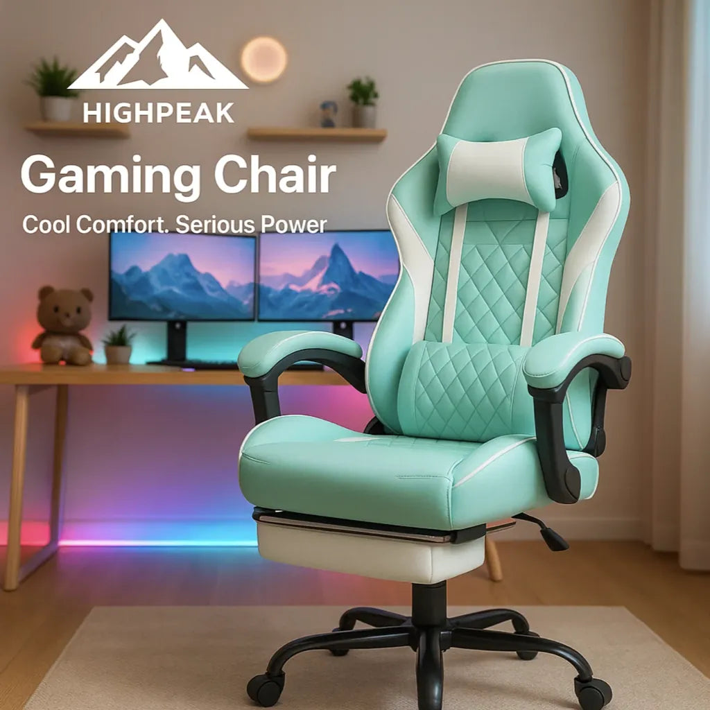 Gaming Chair with Footrest