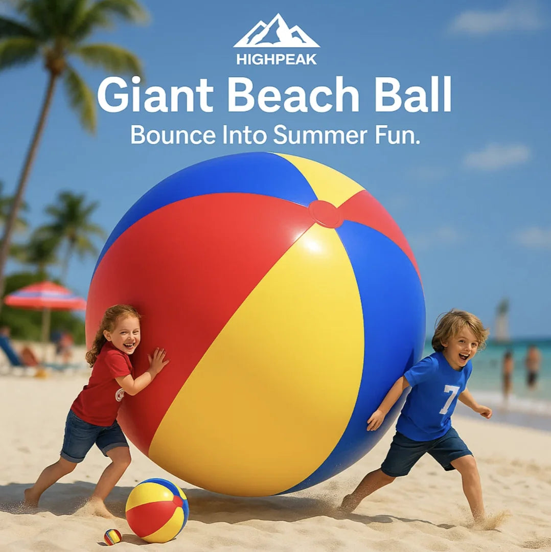 HighPeak Giant Inflatable Beach Ball 80cm To 200cm Party Toy highpeak-giant-inflatable-beach-ball-80cm-to-200cm-party-toy