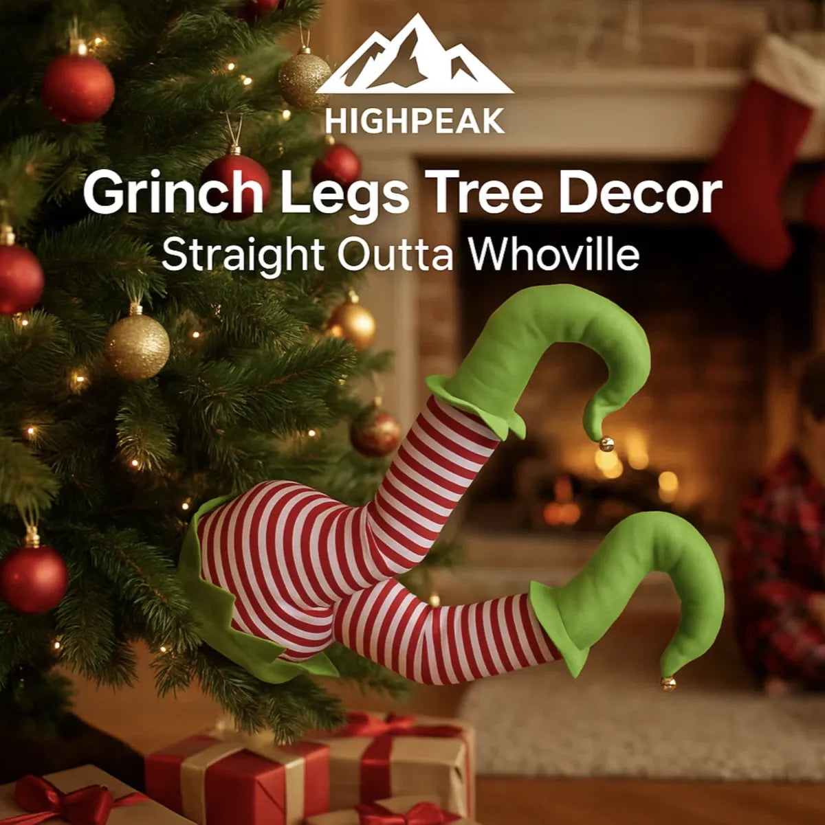 Santa Legs Tree Decor