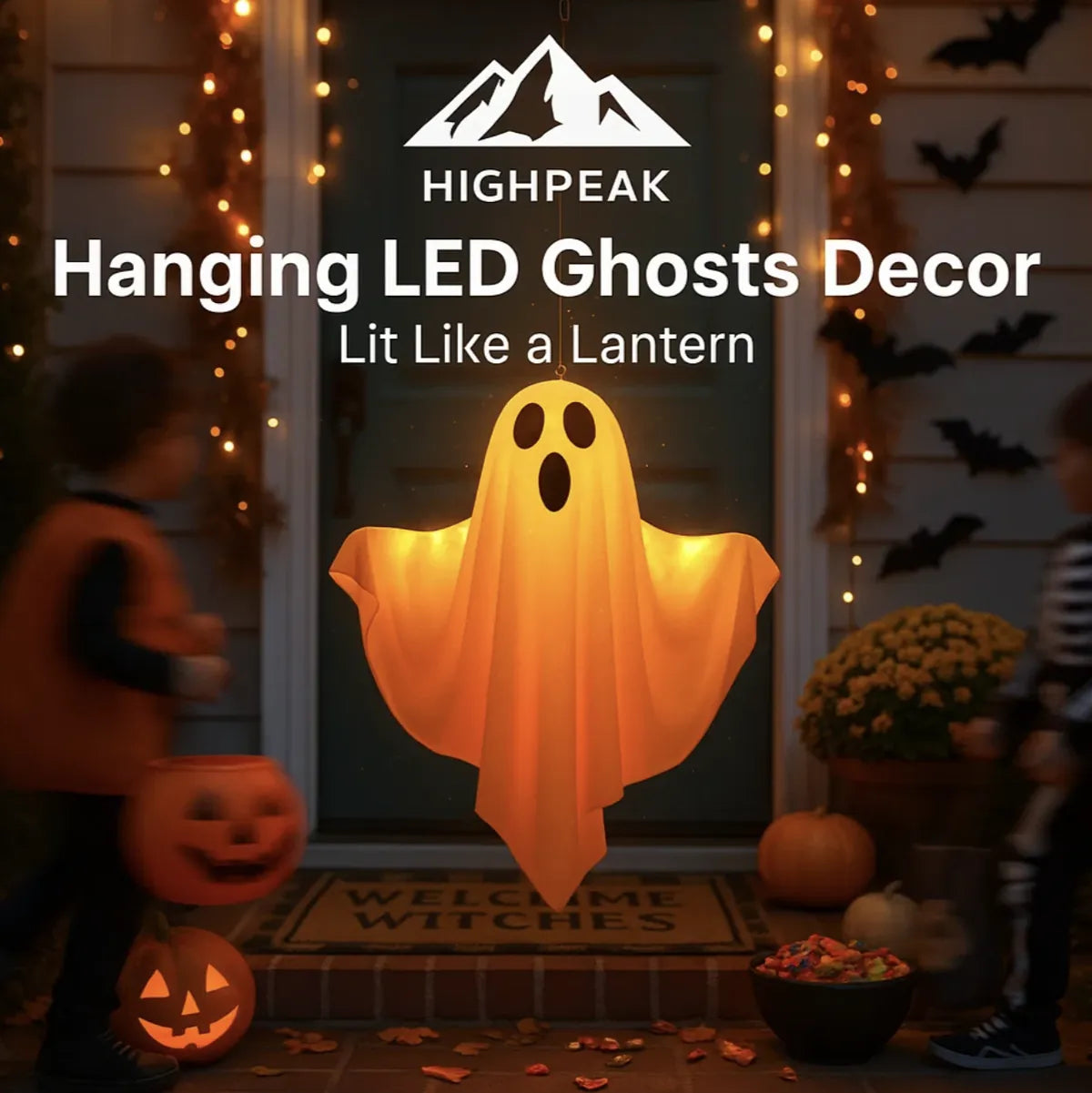 Hanging LED Ghosts Decor