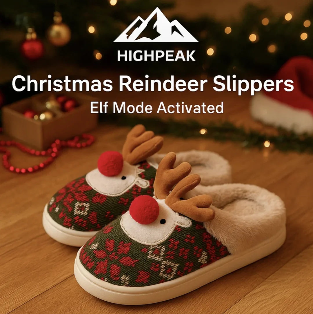 Christmas Reindeer Slippers