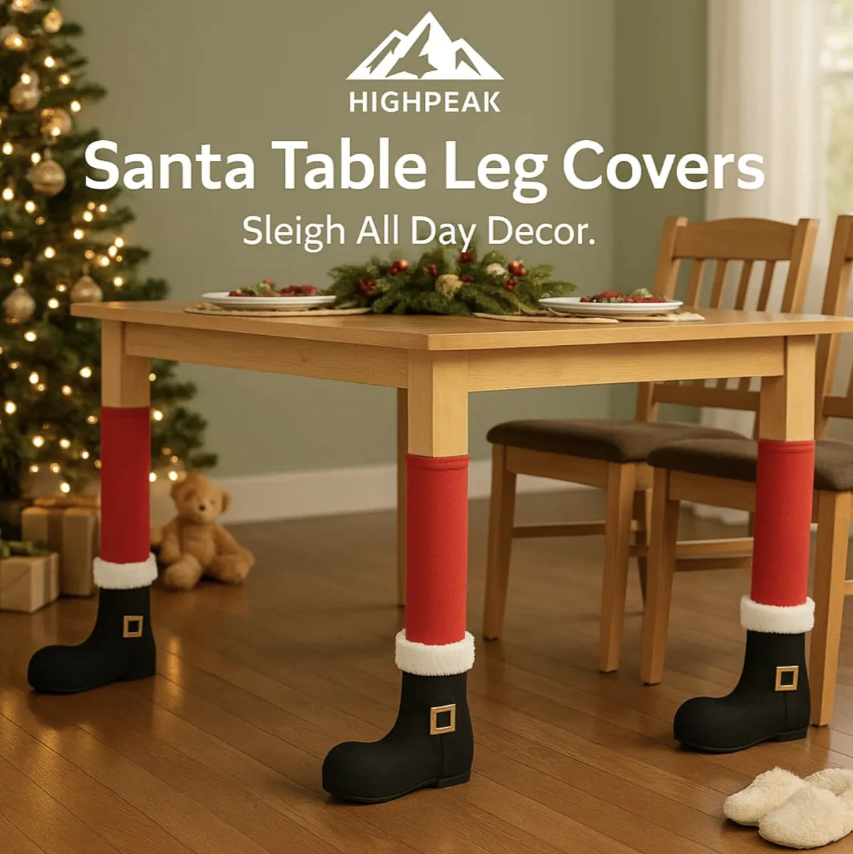 Santa Table Leg Covers