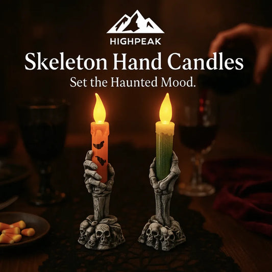Skeleton Hand Halloween Candles