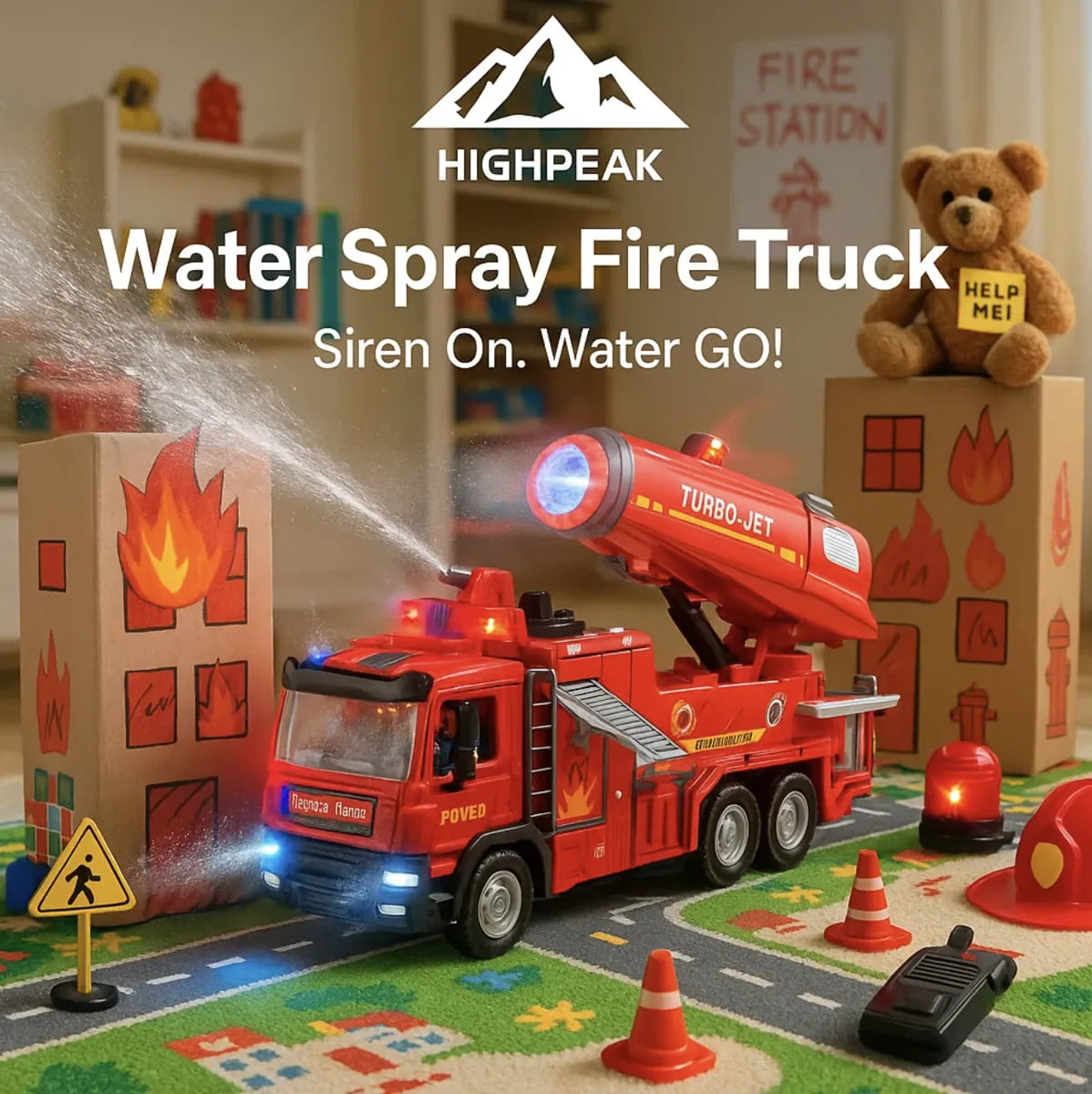 Water Spray Fire Truck