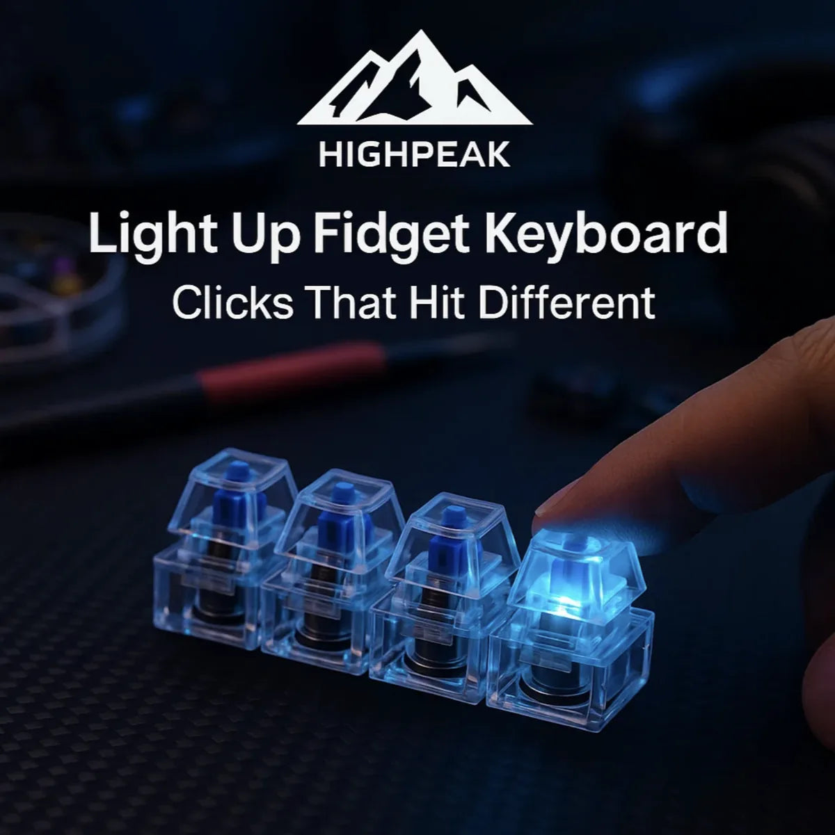 Light Up Fidget Keyboard