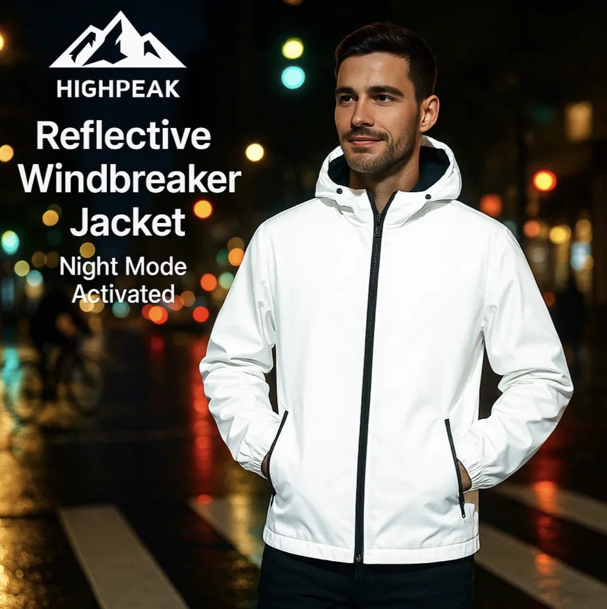 Reflective Windbreaker Jacket