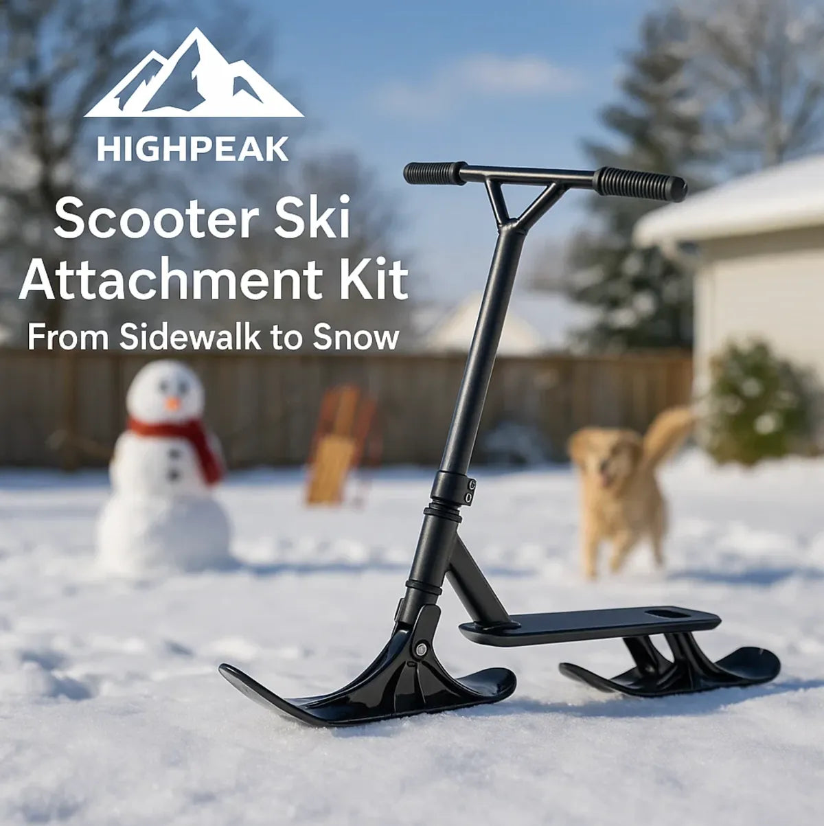 Scooter Ski Attachment Kit