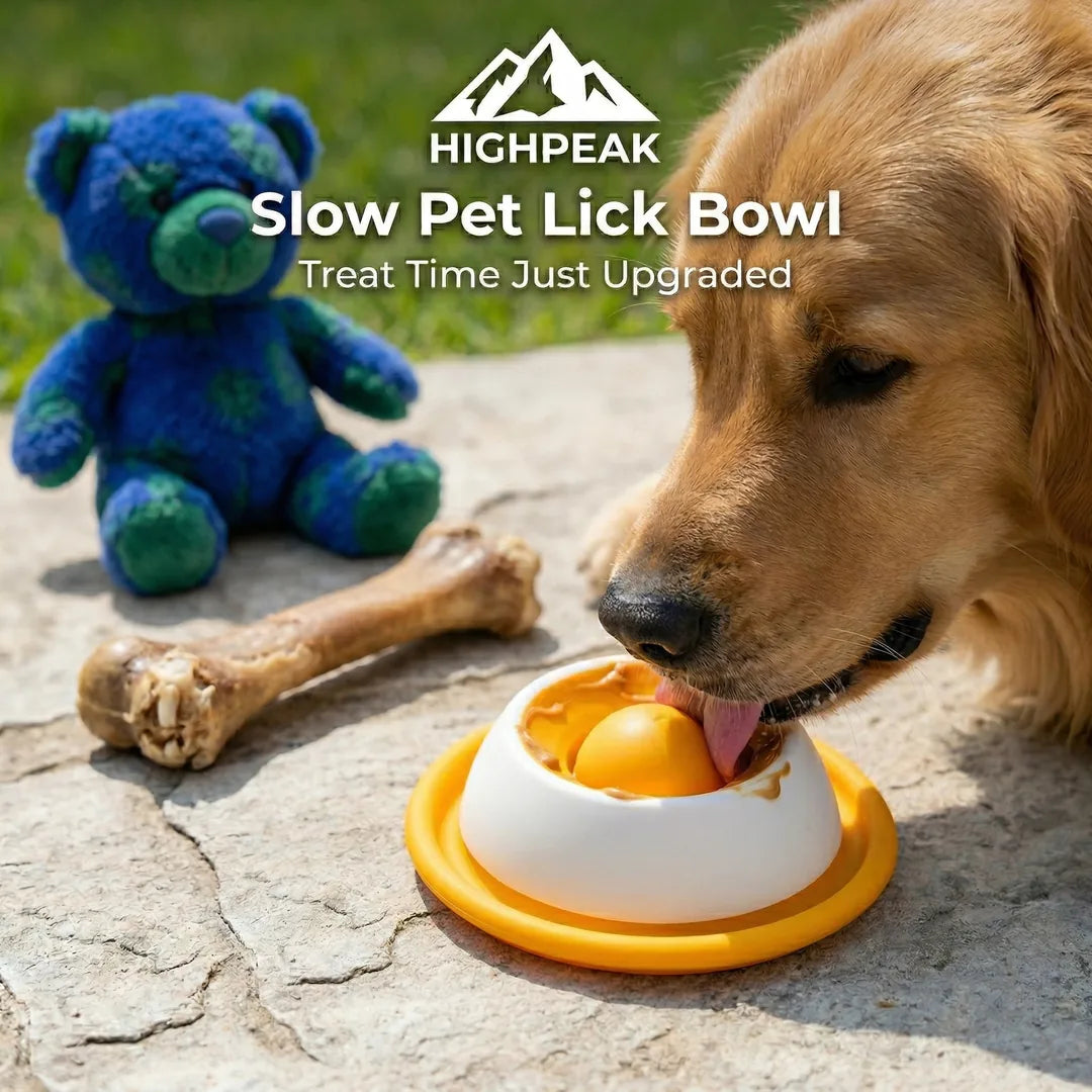 HighPeak Slow Pet Lick Bowl | Non-Slip Slow Feeder Toy