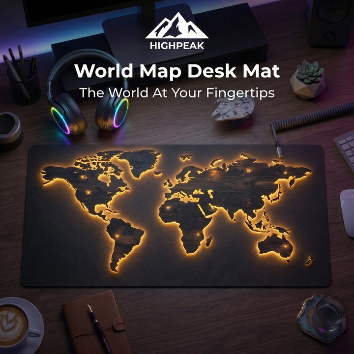 World Map Desk Mat