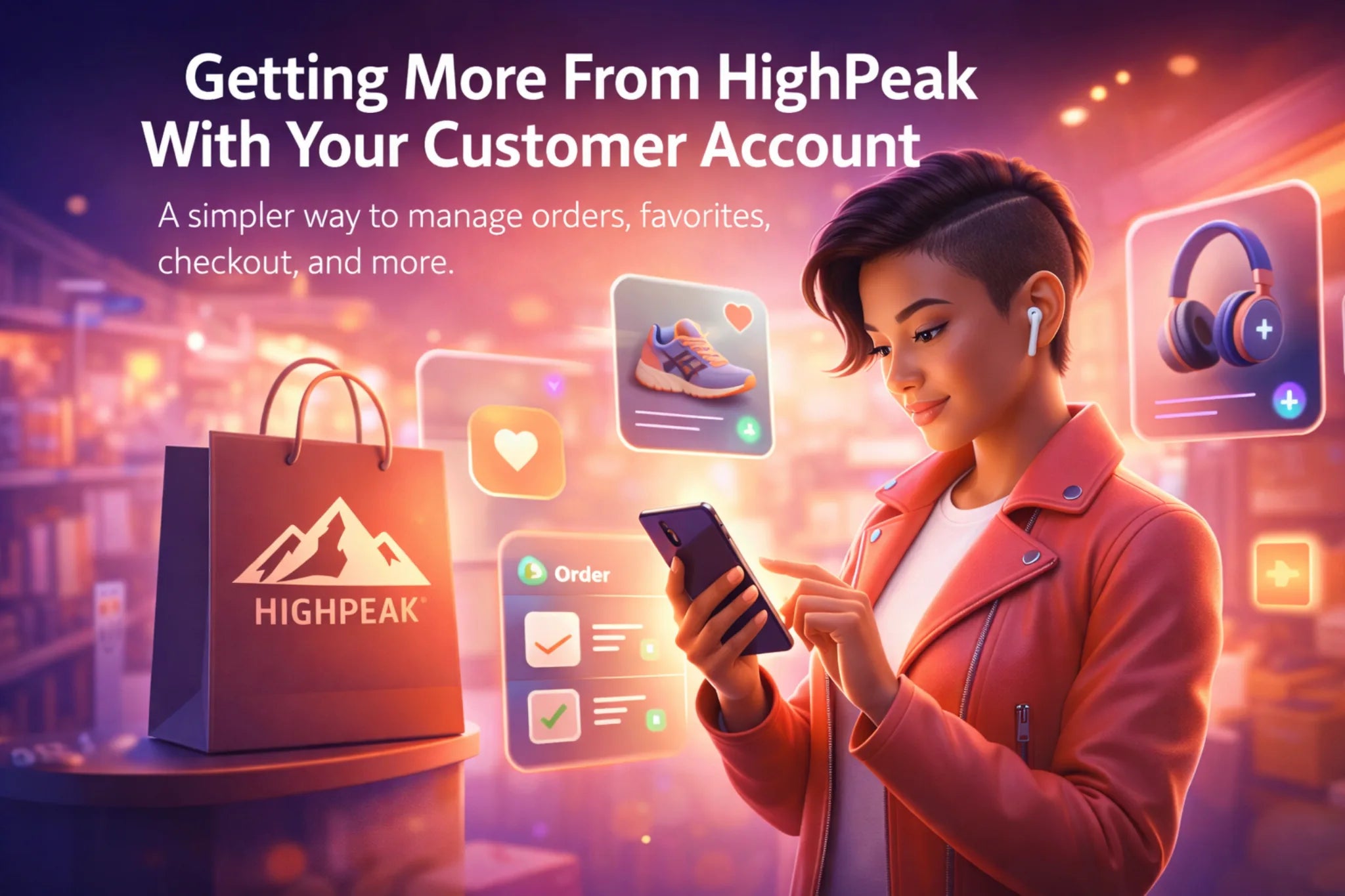 Getting More From HighPeak With Your Customer Account