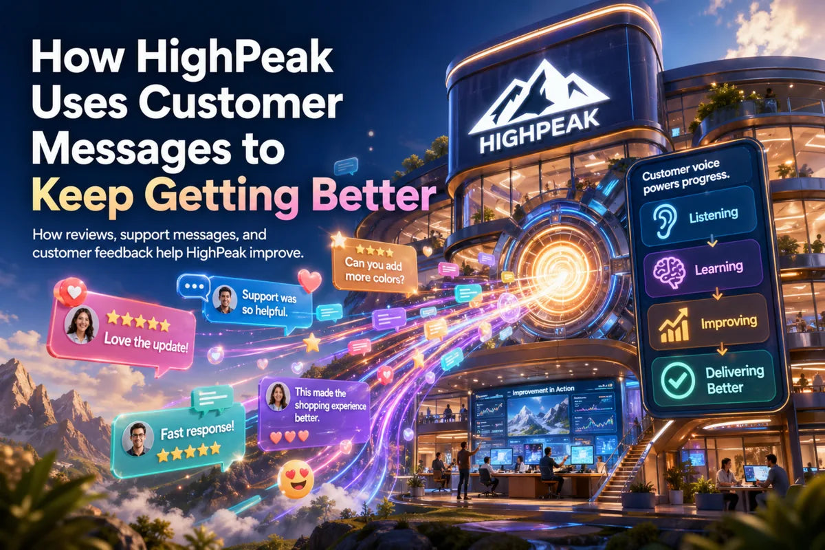 How HighPeak Uses Customer Messages to Keep Getting Better
