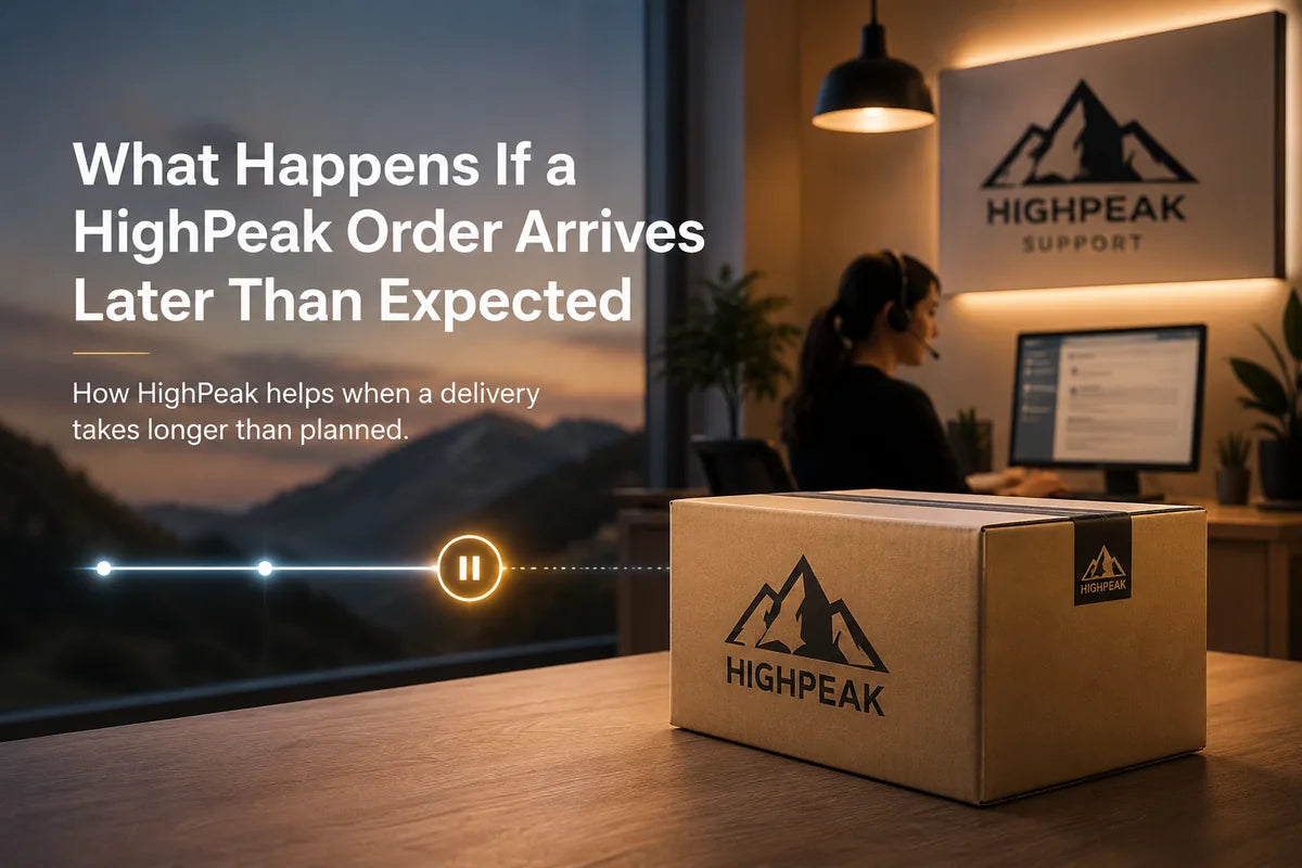 What Happens If a HighPeak Order Arrives Later Than Expected