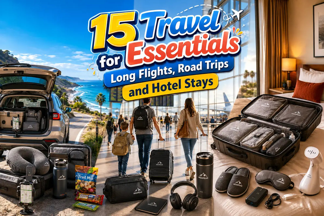 15 Travel Essentials for Long Flights, Road Trips and Hotel Stays