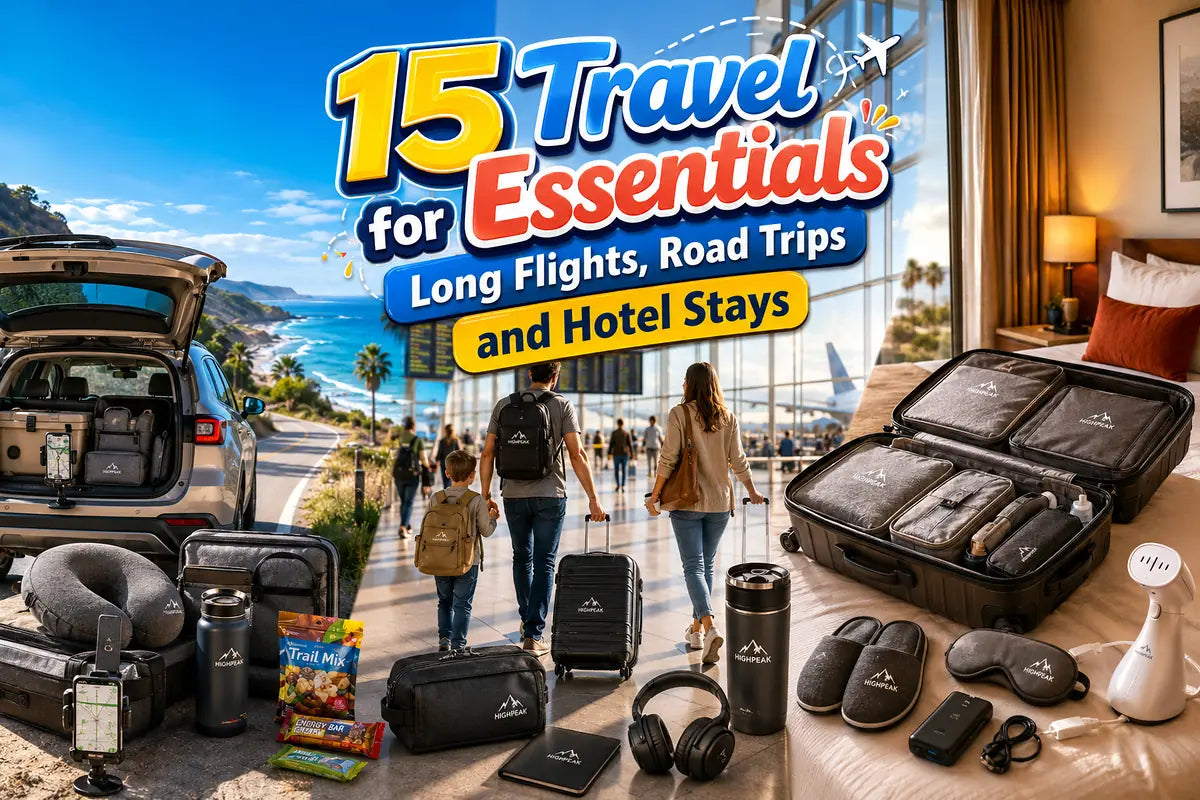 15 Travel Essentials for Long Flights, Road Trips and Hotel Stays