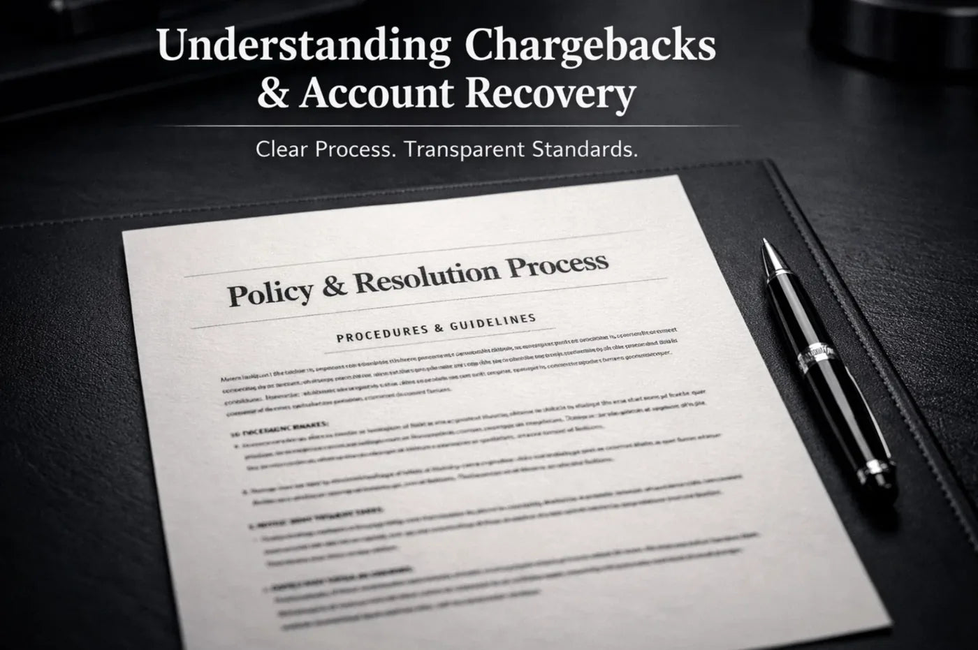 Understanding Chargebacks & Account Recovery in 2026