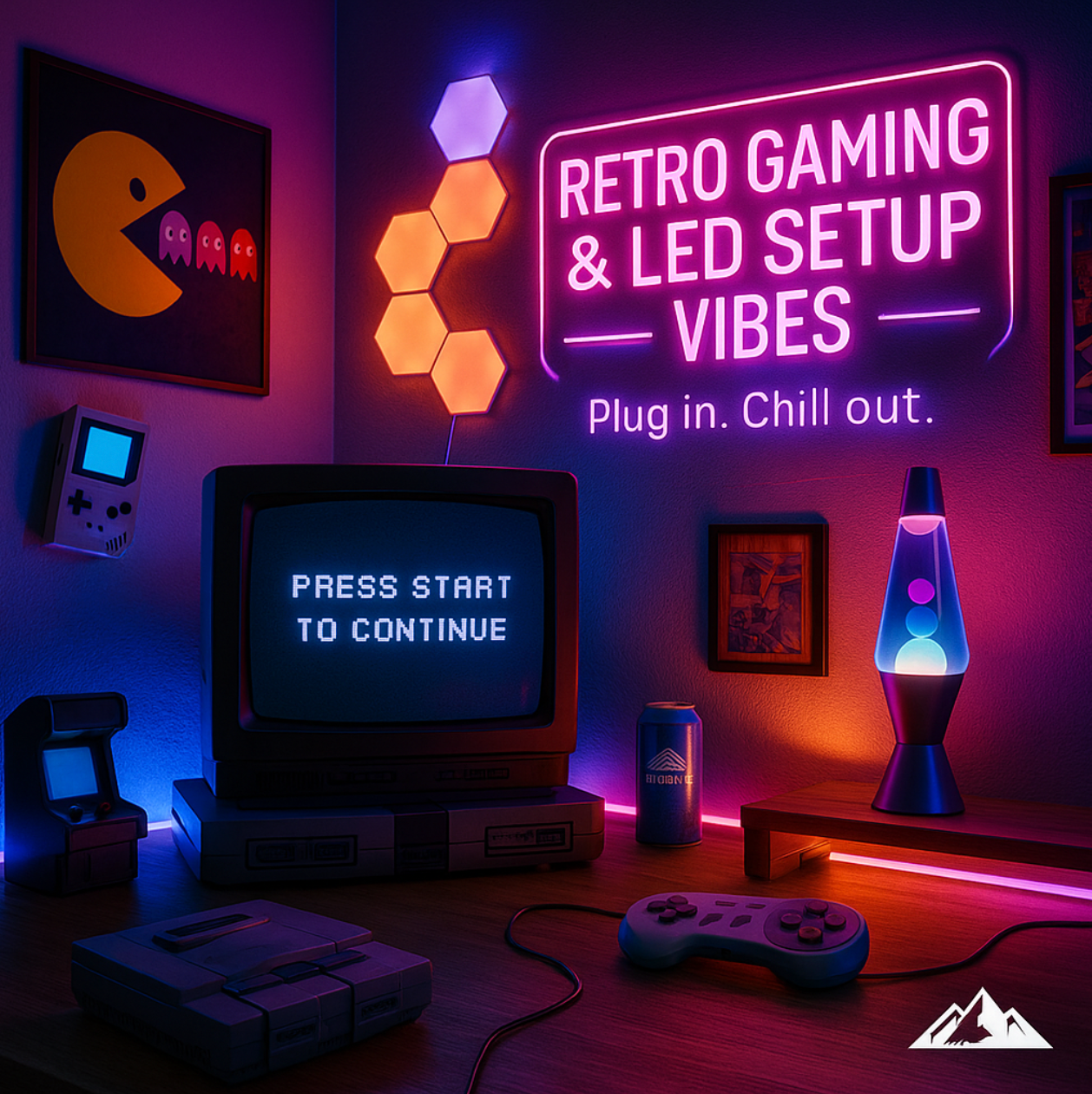 HighPeak Retro Gaming & LED Setup Vibes Logo