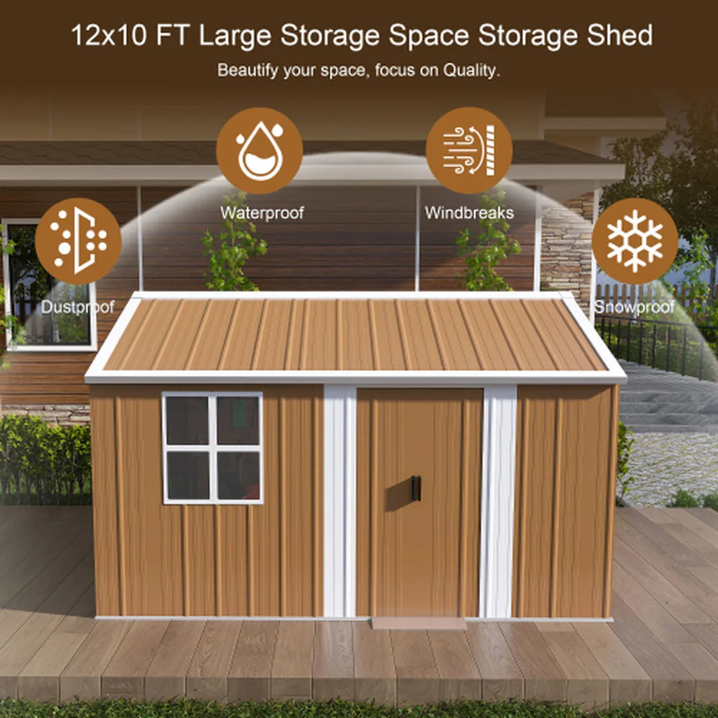 Outdoor Metal Storage Shed