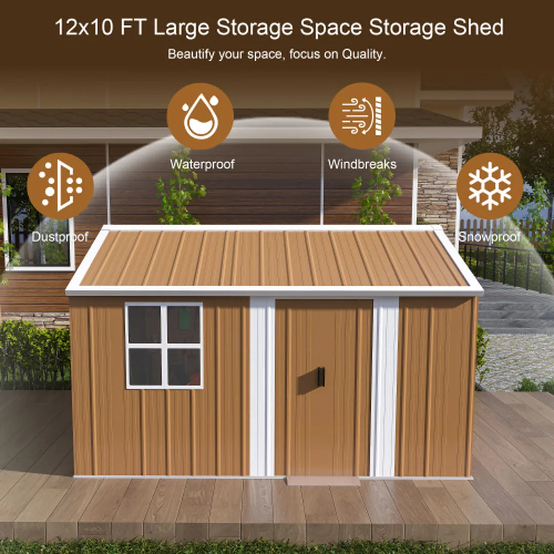Outdoor Metal Storage Shed
