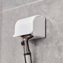HighPeak Razor Holder – Wall Mounted Shower Razor Organizer with Cover