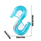 2-Person Pool Lounger size diagram showing 170 cm length, 155 cm width and 25 cm inflatable height