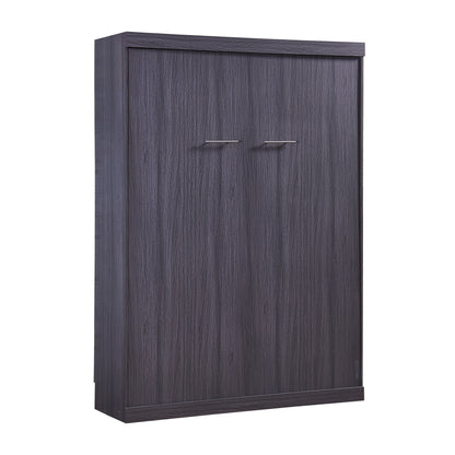 HighPeak Foldable Cabinet Bed in sleek gray finish with minimalist handles, perfect for space-saving in small homes.
