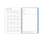 26/27 Weekly Monthly Planner showing 2026 and 2027 yearly calendars beside owner details and a yearly goals checklist.