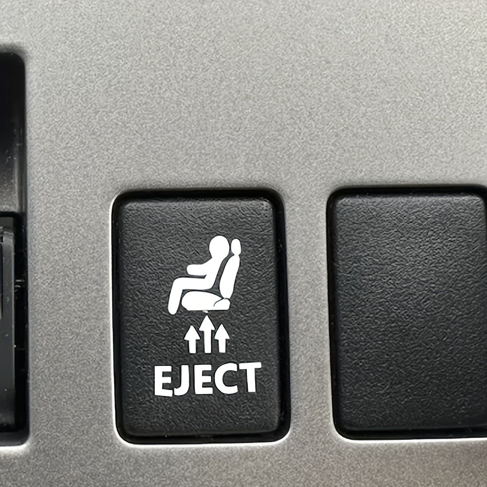 Ejector Button Sticker HighPeak Eject Button Car Decal – Funny Passenger Dash Sticker