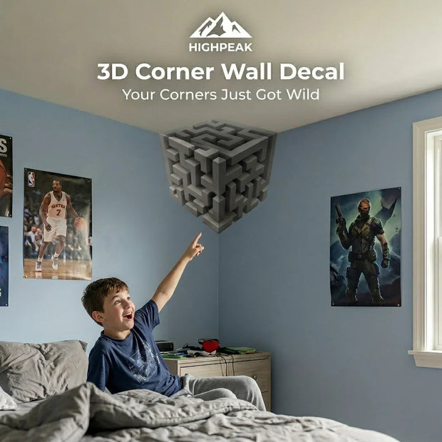3D Corner Wall Decal