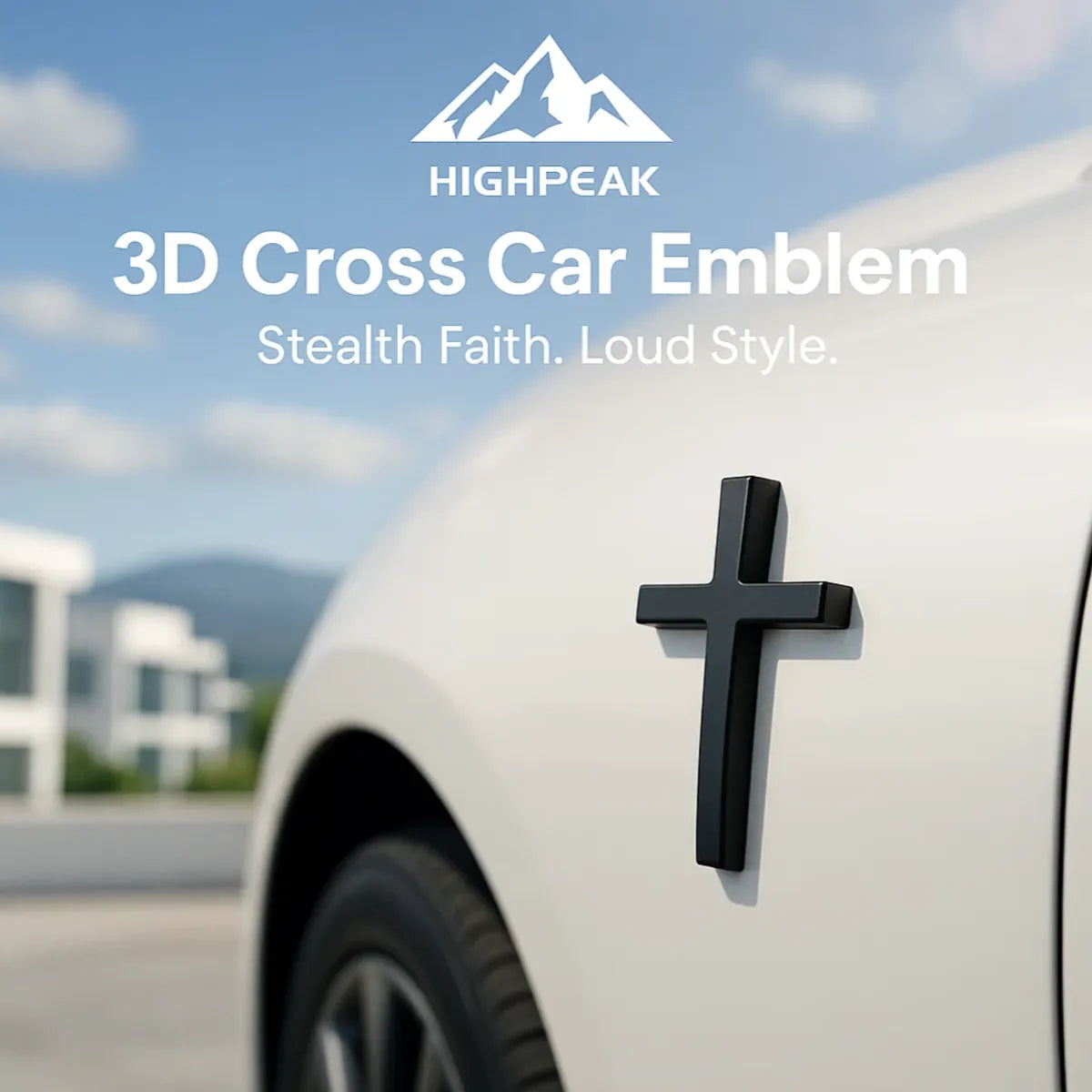 3D Cross Car Emblem