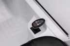Driveable Mercedes-Benz Car black gear shift lever detail inside white electric ride-on vehicle by HighPeak