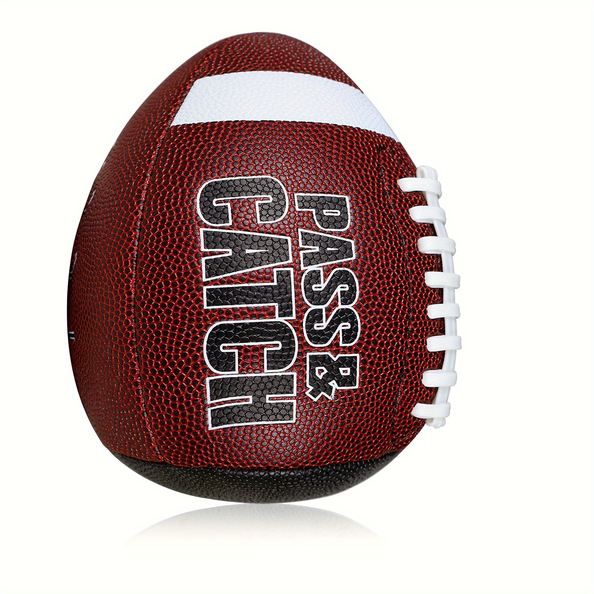 GripEgg™ Trainer – PASS & CATCH Edition football trainer with white laces and PU leather feel by HighPeak on white background