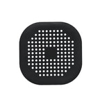 HighPeak DrainGuard™ black silicone drain cover with suction grip and hole pattern for clog prevention and easy removal