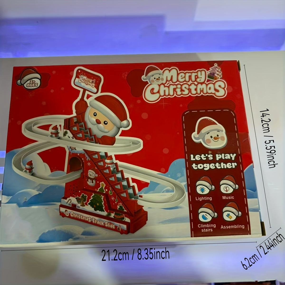 Santa's Track Ride HighPeak Santa Climbing Track – Motorized Musical Holiday Toy