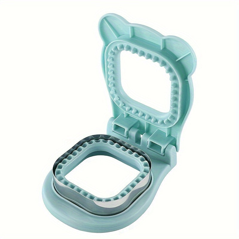 SnackSeal™ – DIY Sandwich Cutter in pastel blue with stainless steel edge for crust-free, sealed sandwich pockets by HighPeak