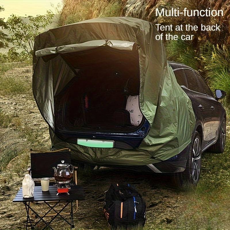 HighPeak SUV Tailgate Tent Awning Shelter – Mosquito & Sun Proof Military Green