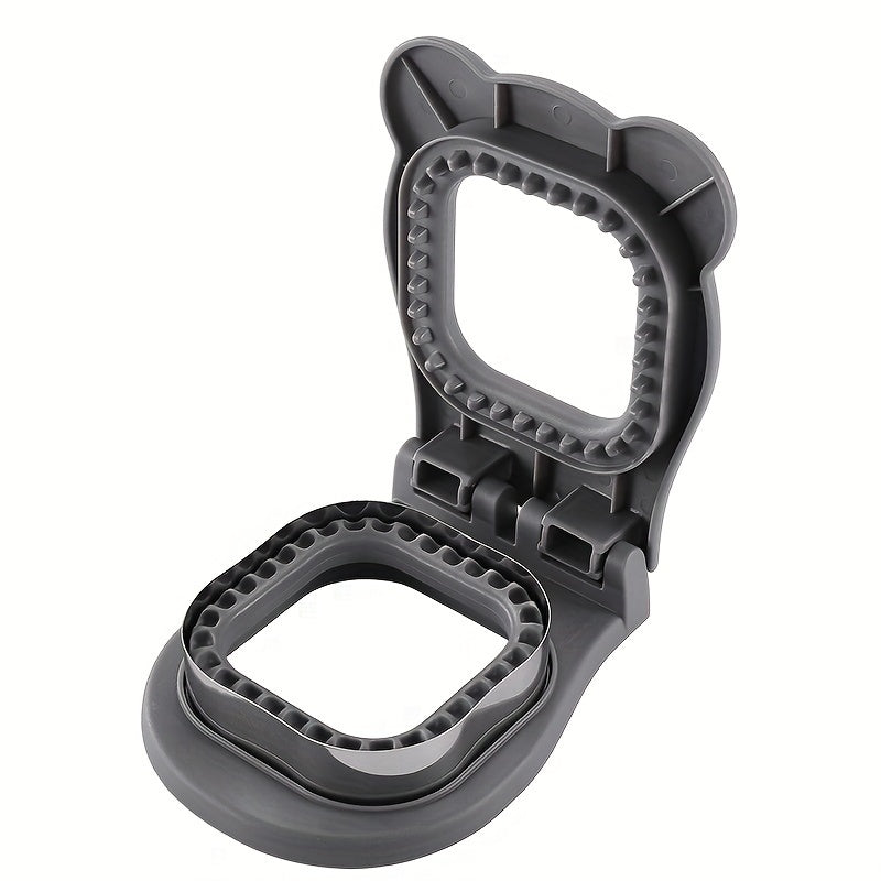 SnackSeal™ – DIY Sandwich Cutter in dark gray with stainless steel edge for cutting and sealing crust-free sandwiches