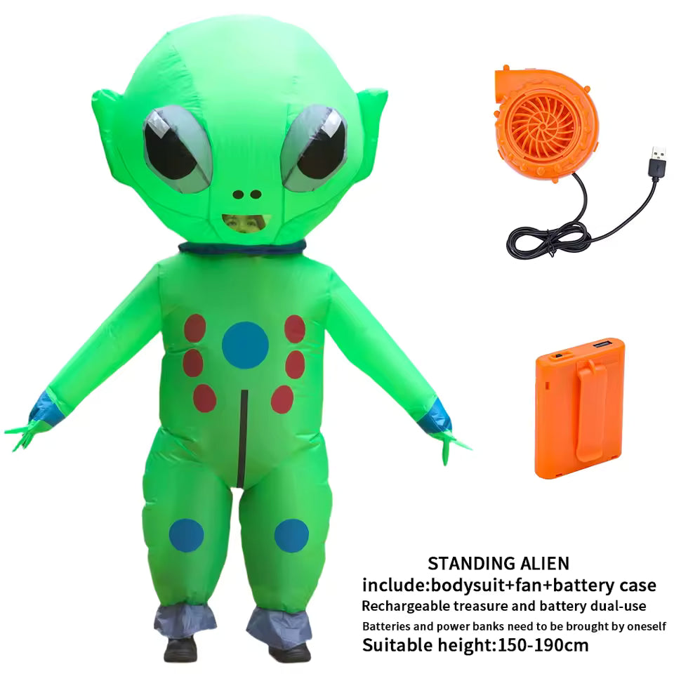 Big-Head Inflatable Alien Costume