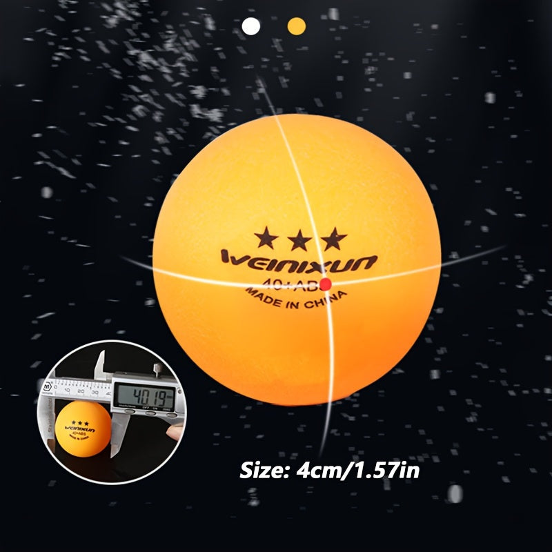 Close-up of ping pong ball texture and size