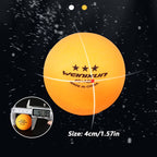 Close-up of ping pong ball texture and size