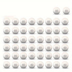 Compact storage bag filled with 100-pack of white ping pong balls
