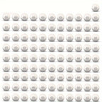 Compact storage bag filled with 100-pack of white ping pong balls 2