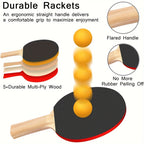 Durable rackets and net details with highlighted features
