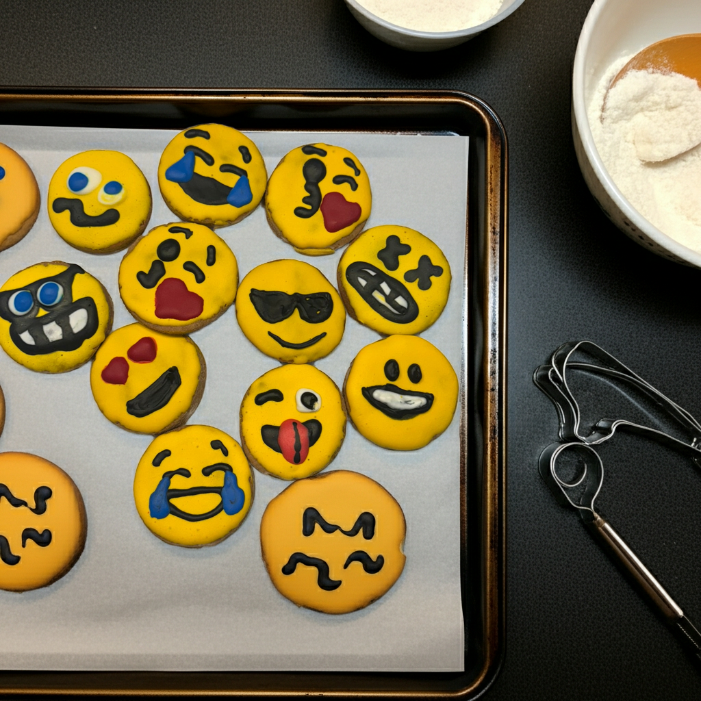 Emoji Organic Dog Cookies