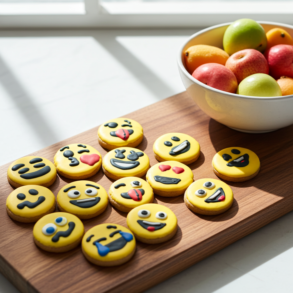 Emoji Organic Dog Cookies