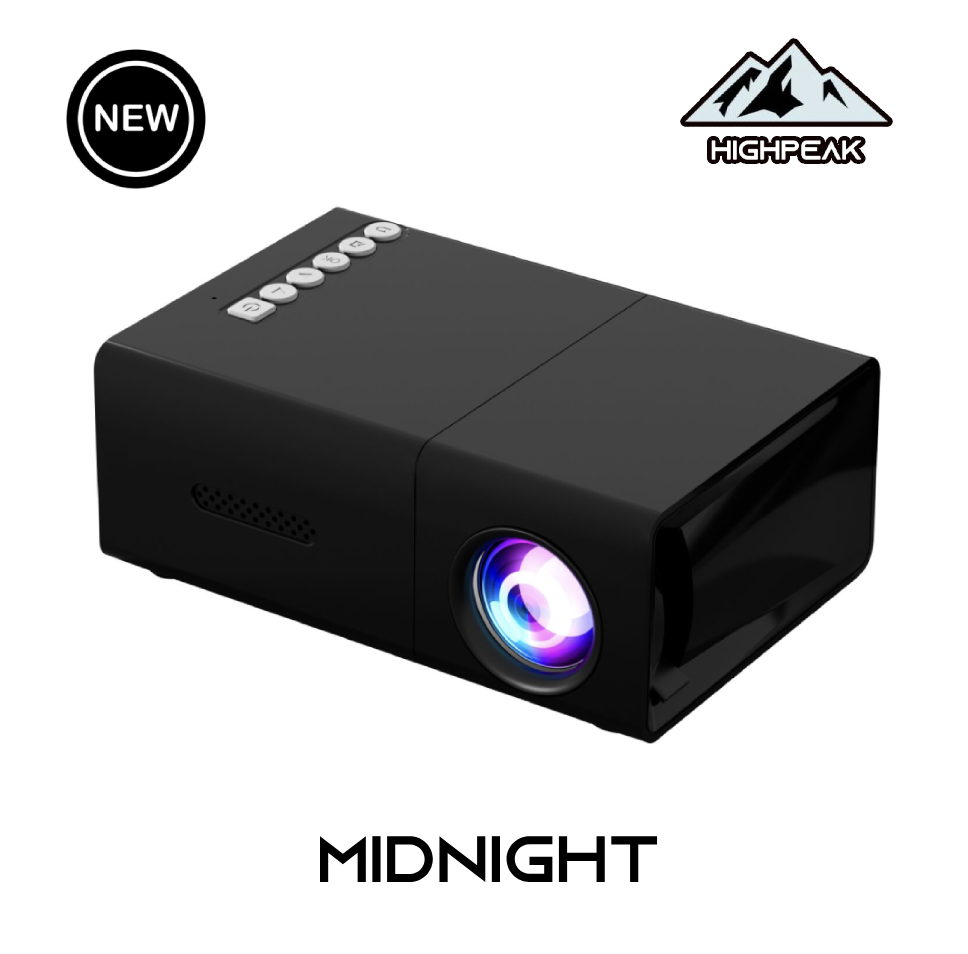 Get It All Bundle Midnight projector in sleek black design with bright LED lens and top control buttons