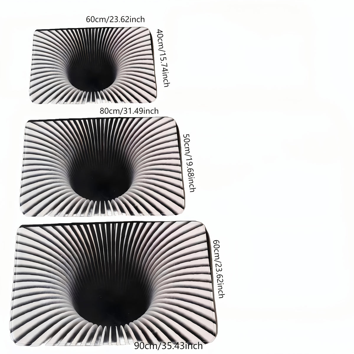 Vortex Mat HighPeak Gravity Vortex Mat – 3D Optical Trap Design for Floors