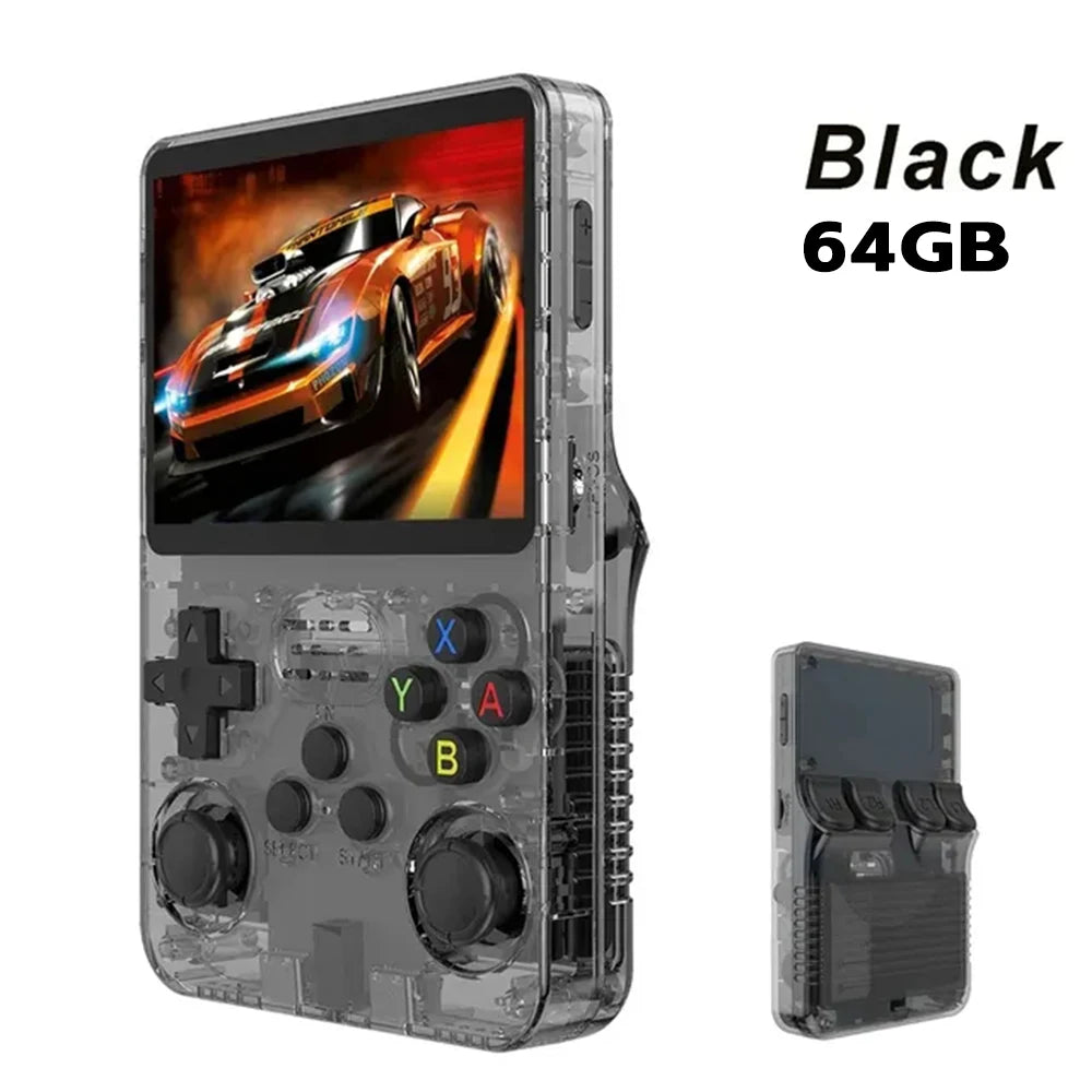 High-definition 3.5-inch IPS display with vivid gameplay shown